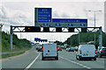 TL1104 : Sign Gantry on the M1 at Chiswell Interchange by David Dixon