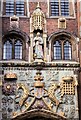 TL4458 : The Great Gate carvings, St John's College by Martin Tester