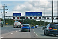TL1803 : London Orbital Motorway (M25) at Junction 22 (Bell Roundabout) by David Dixon