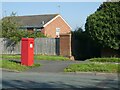 Pillar box and path off the Parkway opposite Richmond Drive