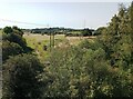 View from motorway bridge