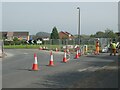 Roundabout near new housing development