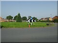 Roundabout near new housing development