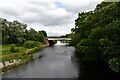 NY5329 : Brougham: A66 bridge over the River Eamont by Michael Garlick