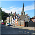 Saffron Walden spire from Museum Street