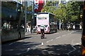 A deliveroo rider on Milton Street