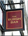 Sign for The Burgh Bar