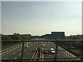 Looking south from Vicarage Road crossing the M6