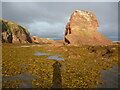 NT6779 : From Tyne to Tyne : Low tide at Pin Cod, Dunbar, East Lothian by Richard West
