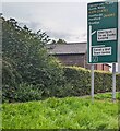 Large directions sign, Talgarth, Powys