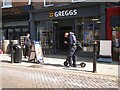 Gripped outside Greggs, Warwick