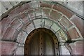 NY6323 : Bolton, All Saints Church: Norman south doorway by Michael Garlick