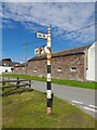 NY0846 : Direction Sign â Signpost at Mawbray by B Todd
