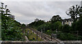 The railway seen from Heaton Road, Heaton, Newcastle