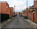 An alley off Second Avenue between Balmoral Terrace and King John Terrace, Heaton, Newcastle