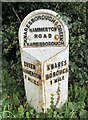 Old Milestone by the A59, York Road, Knaresborough parish