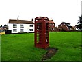 K6 telephone box on the green, Hutton Cranswick