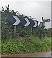 Thornbury direction sign in South Gloucestershire