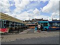 Buses at Morpeth Bus Station