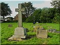 Cross in the churchyard of the United Reformed Church, Wyke