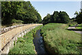 Wall beside the Tillingbourne