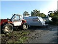 Yard at a rural property