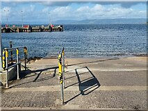 NS2059 : Ferry slipway at Largs Pier by Oliver Dixon