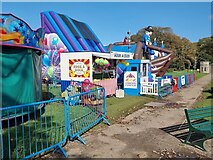 NS1655 : Funfair in the grounds of Garrison House by Oliver Dixon