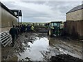 Muddy farmyard