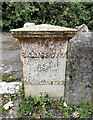 Old Milepost by Berwick Lane, East Clyffe, Steeple Langford parish