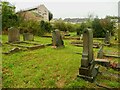 In the graveyard of the former Methodist Chapel, Southowram