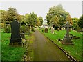 Path in Almondbury Cemetery