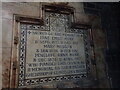 TQ2978 : Memorial to the Monk sisters in St James-the-Less Church by Marathon
