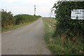 Farm road to Banhaw Lodge