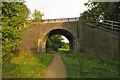 Disused railway bridge over the footpath