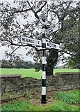 NY1645 : Direction Sign - Signpost in Langrigg by B Todd