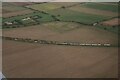 Train NW of Saxilby: aerial 2023