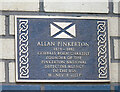 Allan Pinkerton memorial plaque in the Gorbals