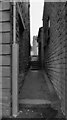 A ginnel between Bond Street and High Street, Birstall