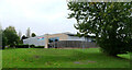 Morley Leisure Centre seen from Scatcherd Park, Morley