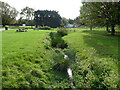 The Yeading Brook from a footbridge, Headstone Manor Park