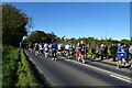 Marathon runners near Stamford Bridge