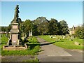 Statue of a queen in Scholemoor Cemetery