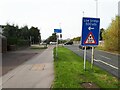 Bridge warning sign at Town End