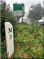 Old Milepost by the A1 in Hebron Parish