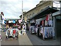 Stalls in Doncaster market place