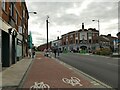 Two-way cycle lane, Cleveland Street, Doncaster