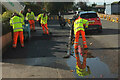 Pavement works, Barton Road, Torquay