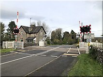 SD4678 : Level Crossing on Black Dyke Road by David Robinson