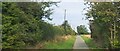 Track north from Cattishall Foot Crossing, taken from the railway